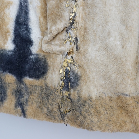 Faux Fur Cotton Blend Jacket Size S Italy designer Cappopera - Picture 5 of 15